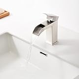 Faustina Waschtischarmatur Bad für Waschbecken eckig Wasserfall,...