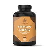 Cordyceps Kapseln hochdosiert - 270 Stück (650mg) - 1950mg pro Tag (10:1...