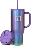 IRON °FLASK Isoliert Trinkbecher mit Strohhalm Deckel und Griff - 1.2L -...