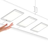ENUOTEK 3er LED Küchenunterbauleuchten Schrankleuchten Flach...