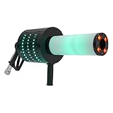 LED CO₂ Konfetti-Maschine mit 10ft Gasrohr, 2200mAh Batterie, 6-8m...