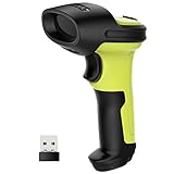 Inateck Barcode Scanner Wireless 2.4 GHz, 35 m Reichweite, automatisches...