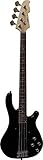 ELEKTROBASS - SCHWARZ - E-BASS MIT MASSIVHOLZKÖRPER - VISION SOUND GITARRE...