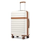 KONO Koffer Trolley Mittelgroß Koffer Reisekoffer von ABS+PC...