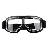 Goldyida Motorradbrille Helmbrille Retro Fliegerbrille Motorrad Motocross...