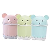 OKUMEYR 3 Stück Mini Mülleimer Set Niedliche Desktop Müllbehälter Mit...