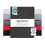 Komfortec Mikrofaser Spannbettlaken 90x200 cm – Weiches Spannbetttuch mit...
