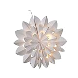 Schneeflocke hängende Ornament Papier Dekoration beleuchtete LED-Lichter...