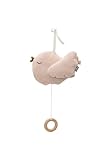 Jollein Spieluhr Baby - Lovely Birds - Stoff Musikanhänger - Für Mädchen...