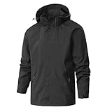 UHouse Regenjacke Herren Wasserdicht Softshelljacke Ultraleichte Jacke...