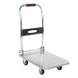 Robuster klappbarer Plattformwagen mit Rädern und Griff - Tragbarer...