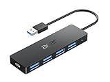 acer USB 3.0 HUB mit USB-C-Stromversorgung, Ultra Slim Multiport Hub 4...