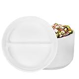 RAGO® Plastikteller 100 Stück Teller Set I Plastikteller Mehrweg Ø22 cm...