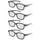 Uikdjgu 4-Teilige Polarisierte Passive 3D-Brille für Cinema...