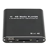 Bewinner Tragbarer 4K Media Player, 1080P HD AV USB HDMI Media Player mit...