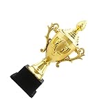 HOODANCOS Goldene Mini trophäe mit Schwarzem Sockel Kunststoff Pokal für...