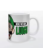 Super Mario Here We Go Luigi Keramiktasse, 325 ml