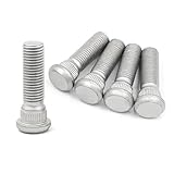 SHUNCHG 5 Stück M12x1.5 Radbolzen Stehbolzen Bolzen,48mm Radstahl...