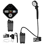 Campingdusche – Wiederaufladbare Wanderdusche mit LED-Display, 3...