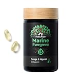 NatuRise® Omega 3 Algenöl Kapseln Hochdosiert [869mg DHA, EPA & DPA] -...