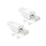 Metronic 395202-2 Stück RJ45 Netzwerkstecker für CAT5e CAT6a CAT7 UTP LAN...