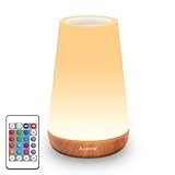 Auxmir Nachttischlampe 13 Farben 5 Modi, Nachtlicht Kinder mit Timing...