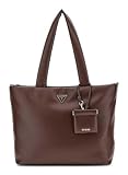 GUESS Shopper Schultertasche Sunetra Tech Tote Bag Espresso dunkelbraun
