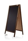 AZZAP Kundenstopper 120cm Holz Tafel Aufsteller Werbetafel Standtafel...