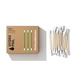 Hydrophil Wattestäbchen aus Bambus - 100 Stück - Nachhaltige...