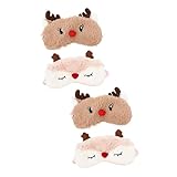 ABOOFAN Schlafmaske, Plüsch, Schlafmaske, Cartoon, Rentierform, geeignet...