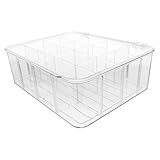 Luxshiny Teebeutelhalter mit Transparentem Deckel und 16 Fächern aus...