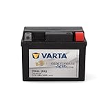 VARTA Motorradbatterie 3 Ah / 50 A Powersports Active AGM - lange...