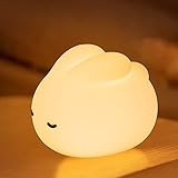 beek Nachtlicht Baby Silikon, Stilllicht Kaninchen Touch LED Lampe Dimmbar...