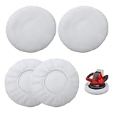 Samamoca 4er Set Lammwoll-Polierhaube,Polierhauben Auto Polierhauben...