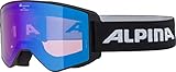 Alpina Narkoja HM Snowboardbrille Skibrille Black HM Blue, A7265833,...