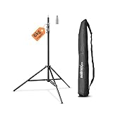 Walimex pro Lichtstativ WT-806 bis 256 cm Höhe, Blitzstativ mit...