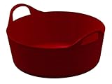 Kerbl Trog FlexBag rot (Flexibler Futtertrog, Müslischüssel,...