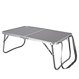 AKTIVE Klappbarer niedriger Tisch, 60x40x25 cm, Anthrazit, Mit...