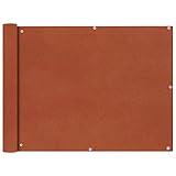 Xichuzi Balkonsichtschutz Oxford-Gewebe 90 x 600 cm Terrakotta,...