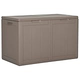 Tino Tech 80,5x44,5x51 cm 180 L Braun Aufbewahrungsbox in Rattan-Optik...