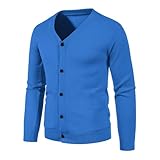 PANVER Strickjacke Herren Knopfleiste Casual Warm Strickwaren Temperament...
