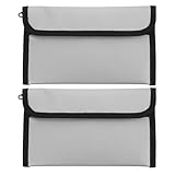 Ciieeo Feuerfeste Dokumententasche mit Reißverschluss – 2 Stück...