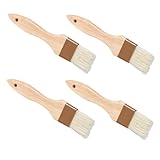 Cabilock 4 Stück Backpinsel Teilig mit Ergonomischem Holzgriff...