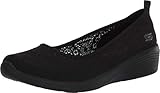 Skechers Damen Arya - Airy Days Geschlossene Ballerinas, Black Crochet...