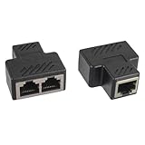 HUAREW RJ45 LAN Splitter 1 auf 2 Ethernet Steckverbinder Netzwerk...