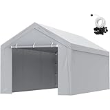 MDYTPT Carport Ersatz-Baldachin-Abdeckung oben + Seitenwand, 3 x 6 m,...