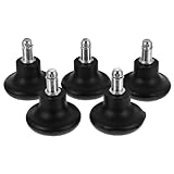 Gogogmee 2 Zoll Schwarze PU Bürostuhlrollen Feststehend 5 Stück...