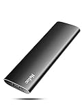 Netac 1TB SSD Extern USB 3.2 Gen 2, Externe Festplatte SSD für Laptop, TV...