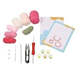 DOSERTY Häkel-Lätzchen-Set für Anfänger, Kinder, Erwachsene, mit...