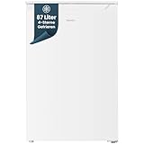 homeX Gefrierschrank, Tiefkühlschrank klein - 87L Nutzinhalt, 4-Sterne...